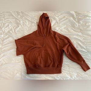 OLD NAVY Cropped Half Zip Hoodie Size M
